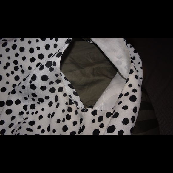 Lord & Taylor Black and White Polka A-Line Dress - Picture 8 of 8