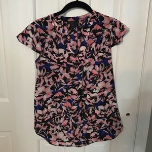 J. Crew 00 Silk Blouse