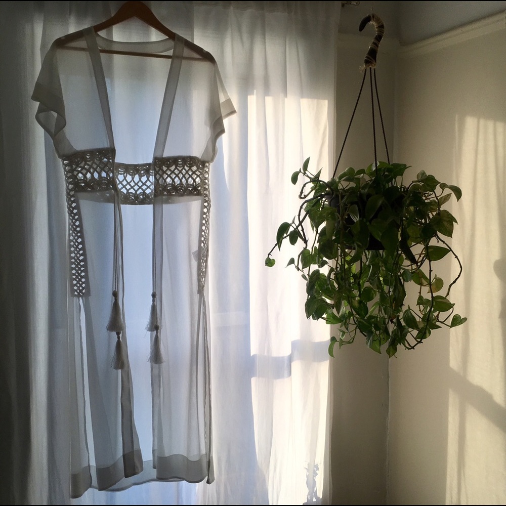 Romantic floor length kimono