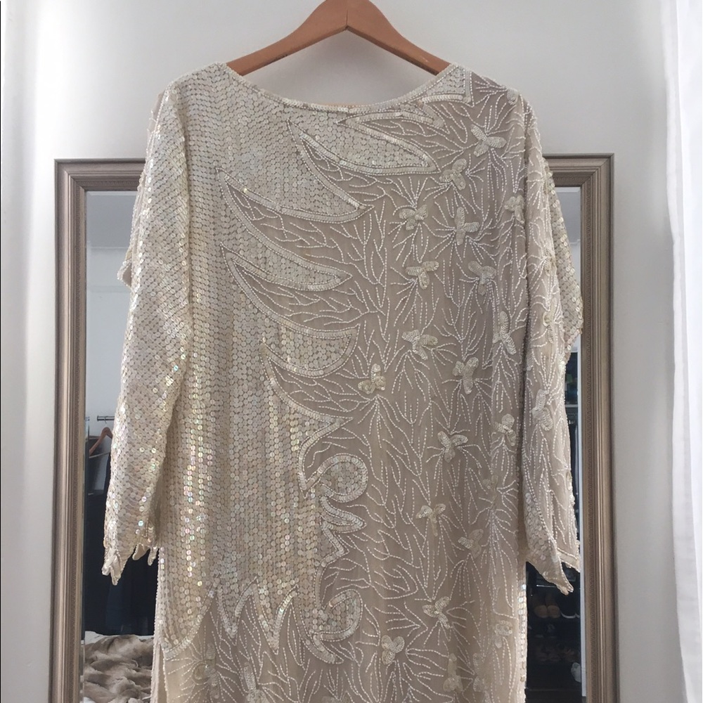 Vintage full beaded dress