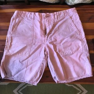 Jcrew rosy pink linen cotton shorts, 2
