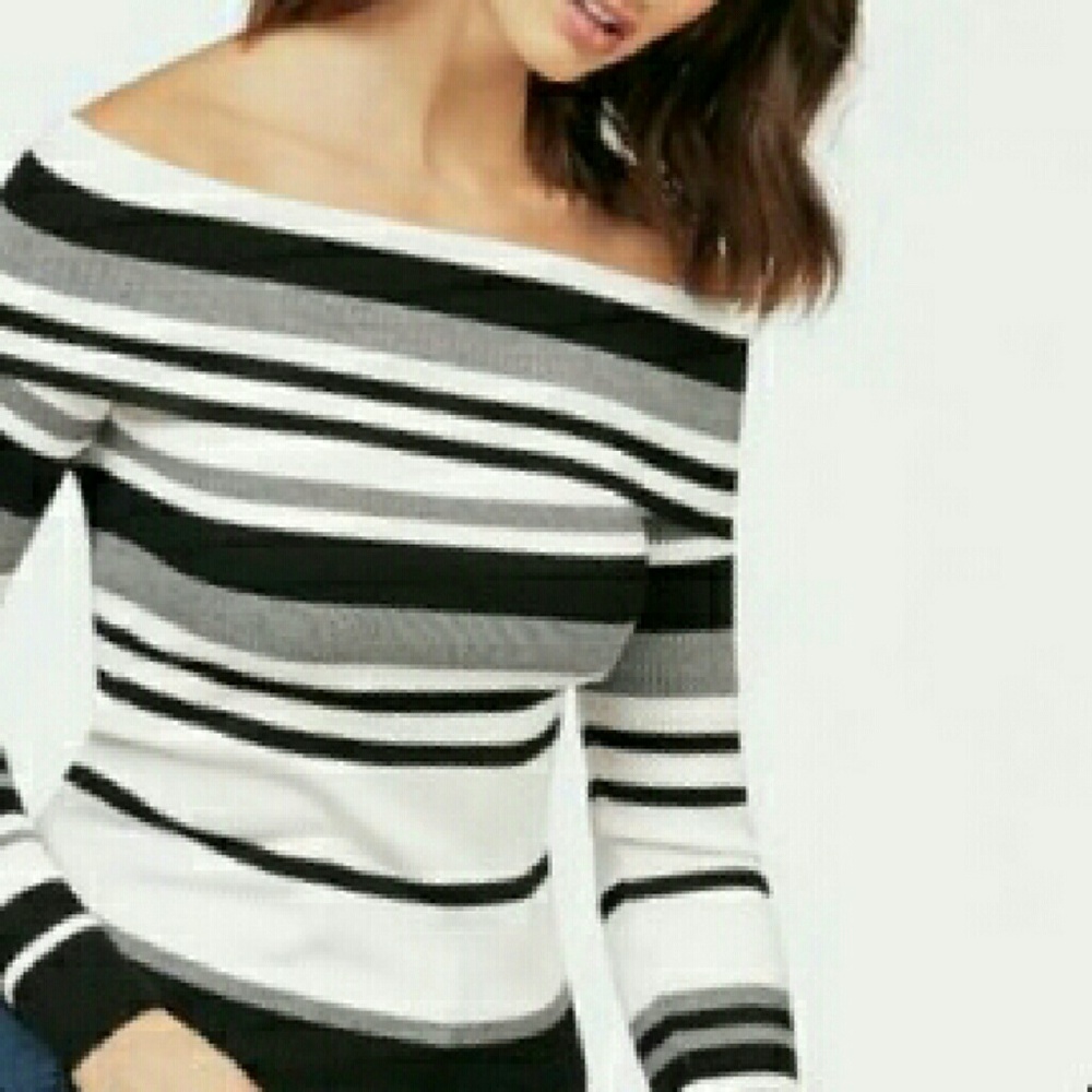 Off-The-Shoulder Knit Top - Picture 3 of 4