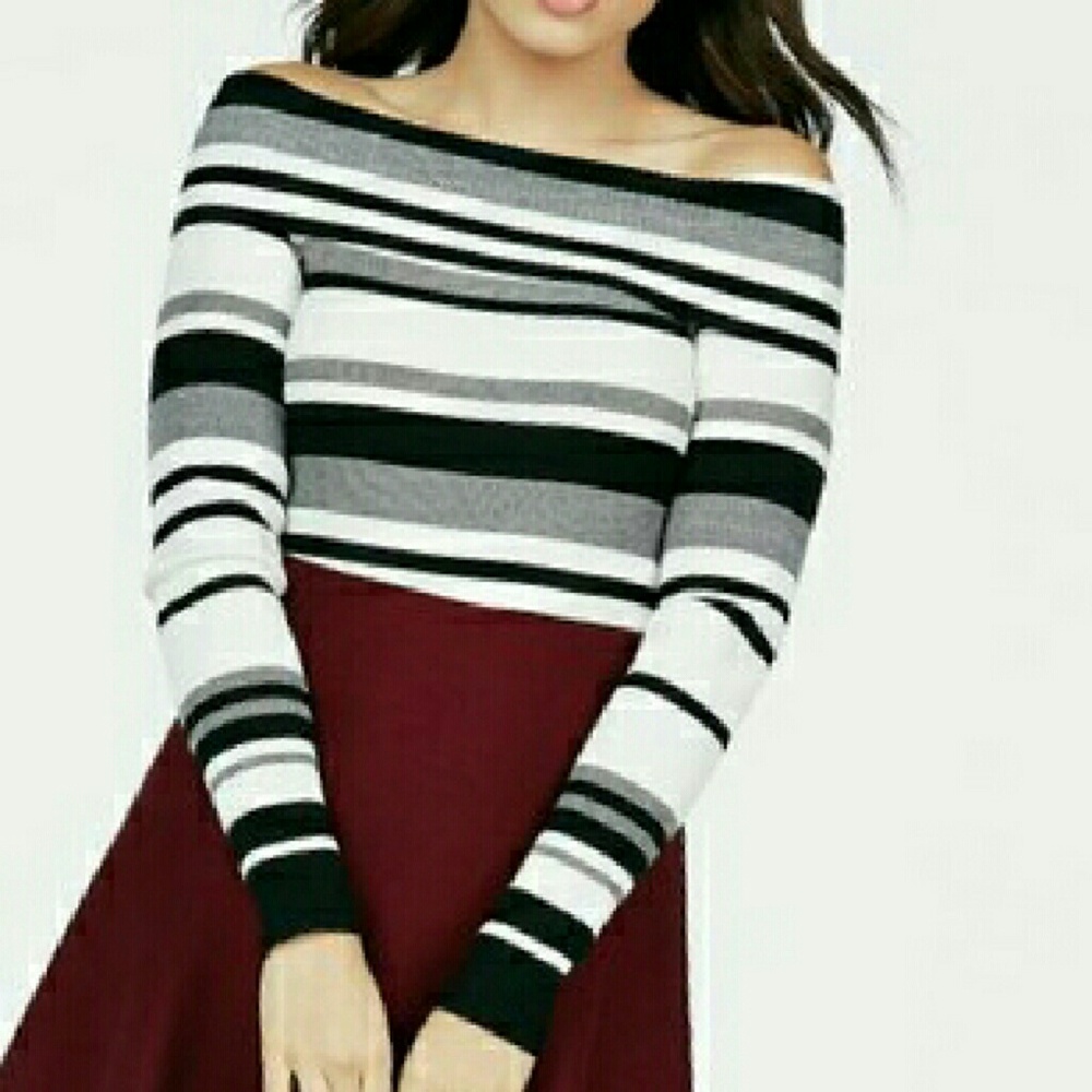 Off-The-Shoulder Knit Top
