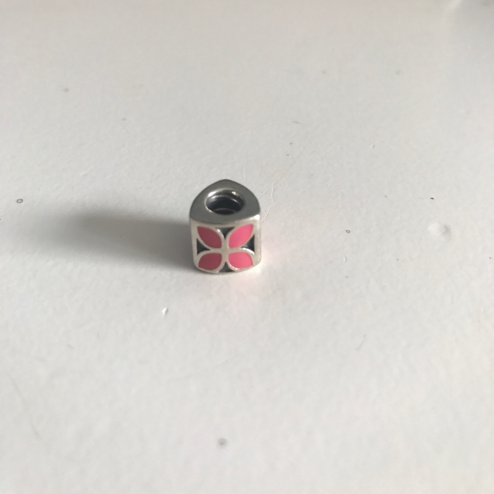 Pink flower Pandora charm