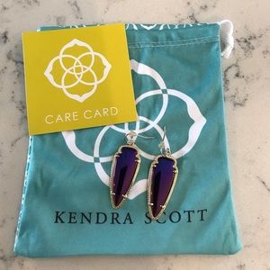 Kendra Scott Skylar Earrings Black Iridescent