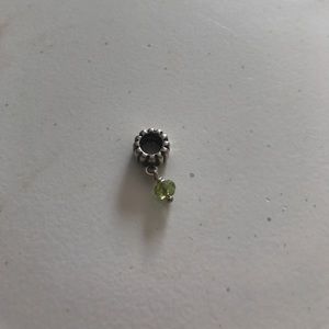 Pandora peridot (August) birthstone charm