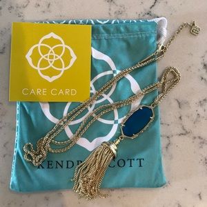 Kendra Scott Everly Necklace Blue Agate