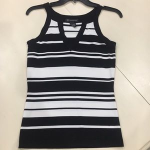 INC Black & White Striped Top, SZ S