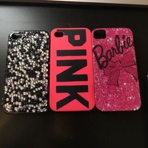 5 IPHONE 4/4S CASES & 3-PACK of SCREEN PROTECTORS