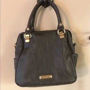 STEVE MADDEN CHARCOAL GREY HANDBAG PURSE