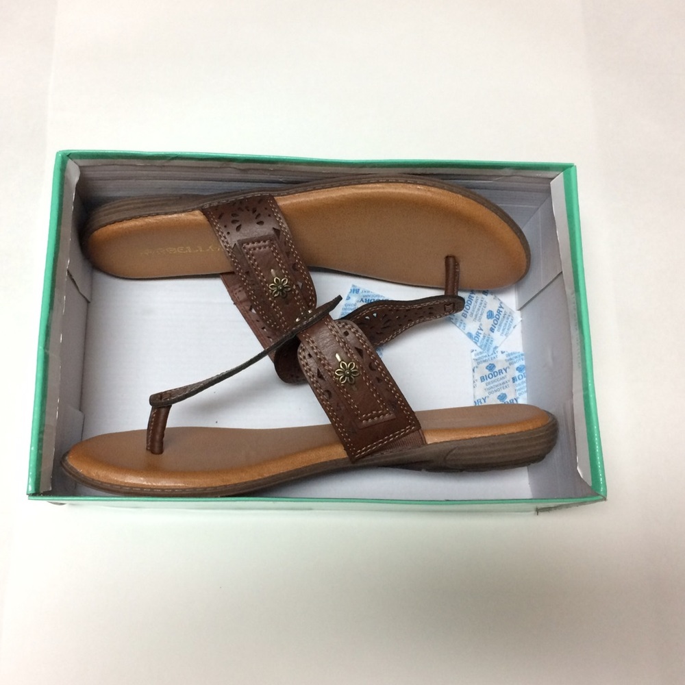 Marbella Sandals Sz: 10 Brown/Tan Like New