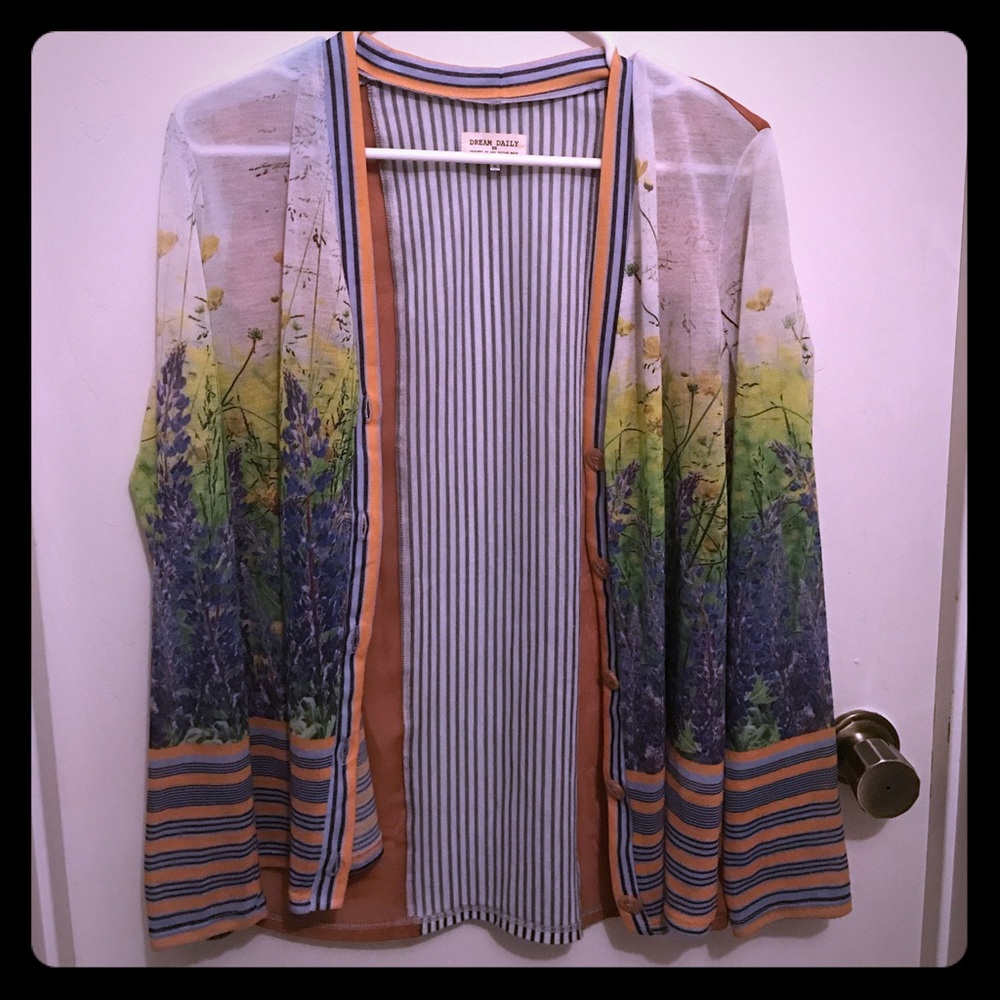 Anthropologie Dream Daily Floretum Cardigan