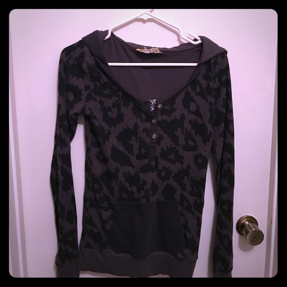 Anthropologie Scrapbook Camo Hoodie