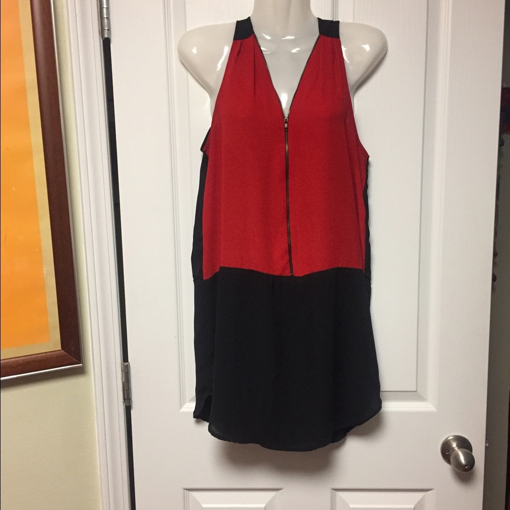 Beautiful Black/Red Sheer AQUA Mini Dress/Long Top