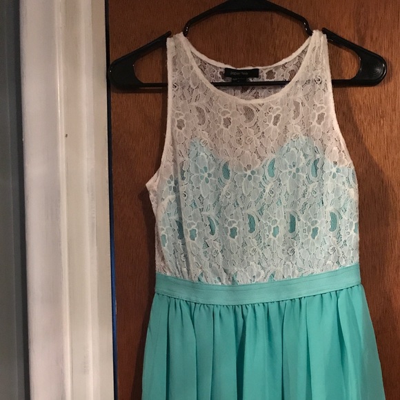 Mint and white lace dress - Picture 1 of 1