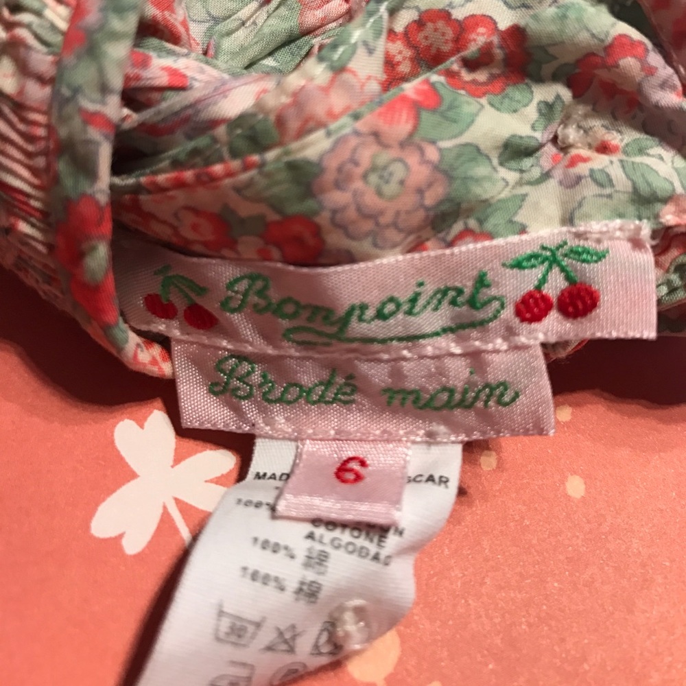 Bonpoint Floral Blouse (6 Mo) - Picture 3 of 5