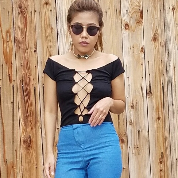 Lace up top - Picture 1 of 2