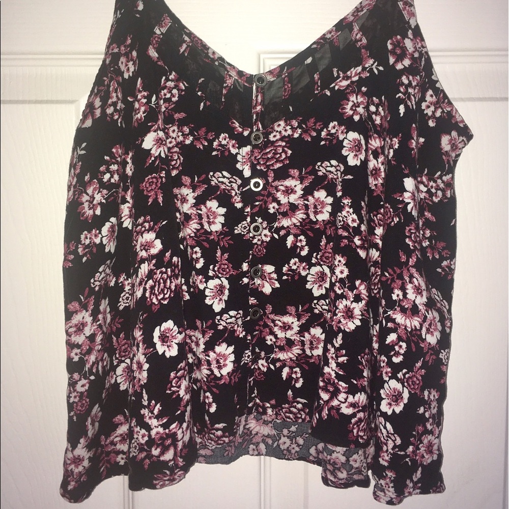 Floral flowy tank top