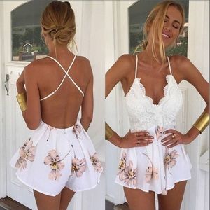 floral romper / jumper