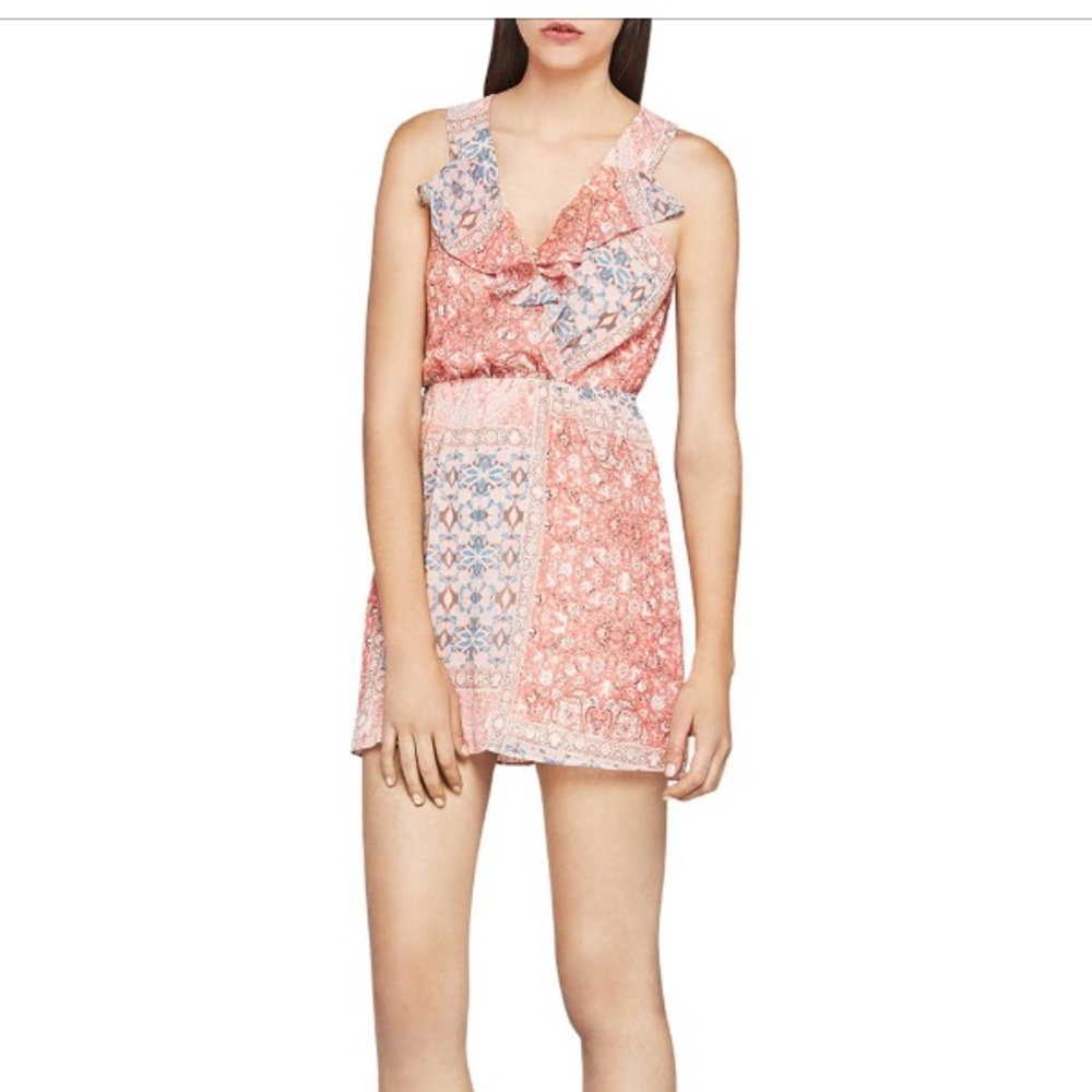 BCBGgeneration pink patchwork dress