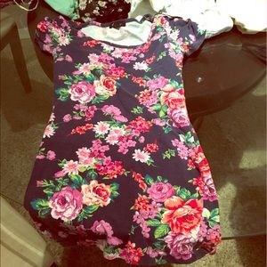 Floral bodycon fit night dress