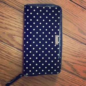 Kate spade polka dot wallet