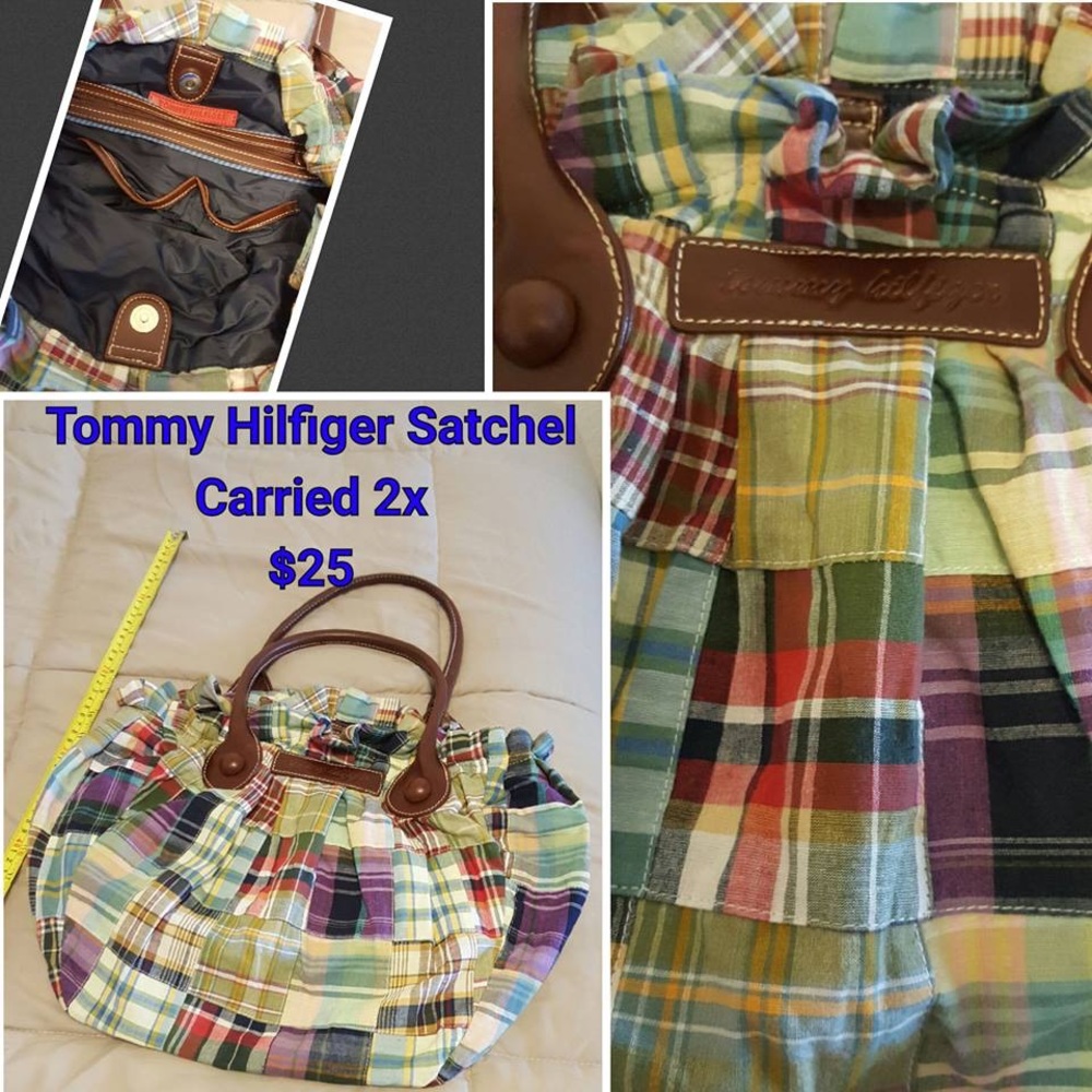 Tommy Hilfiger Plaid Satchel