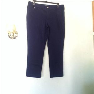 Ralph Lauren navy straight leg pants
