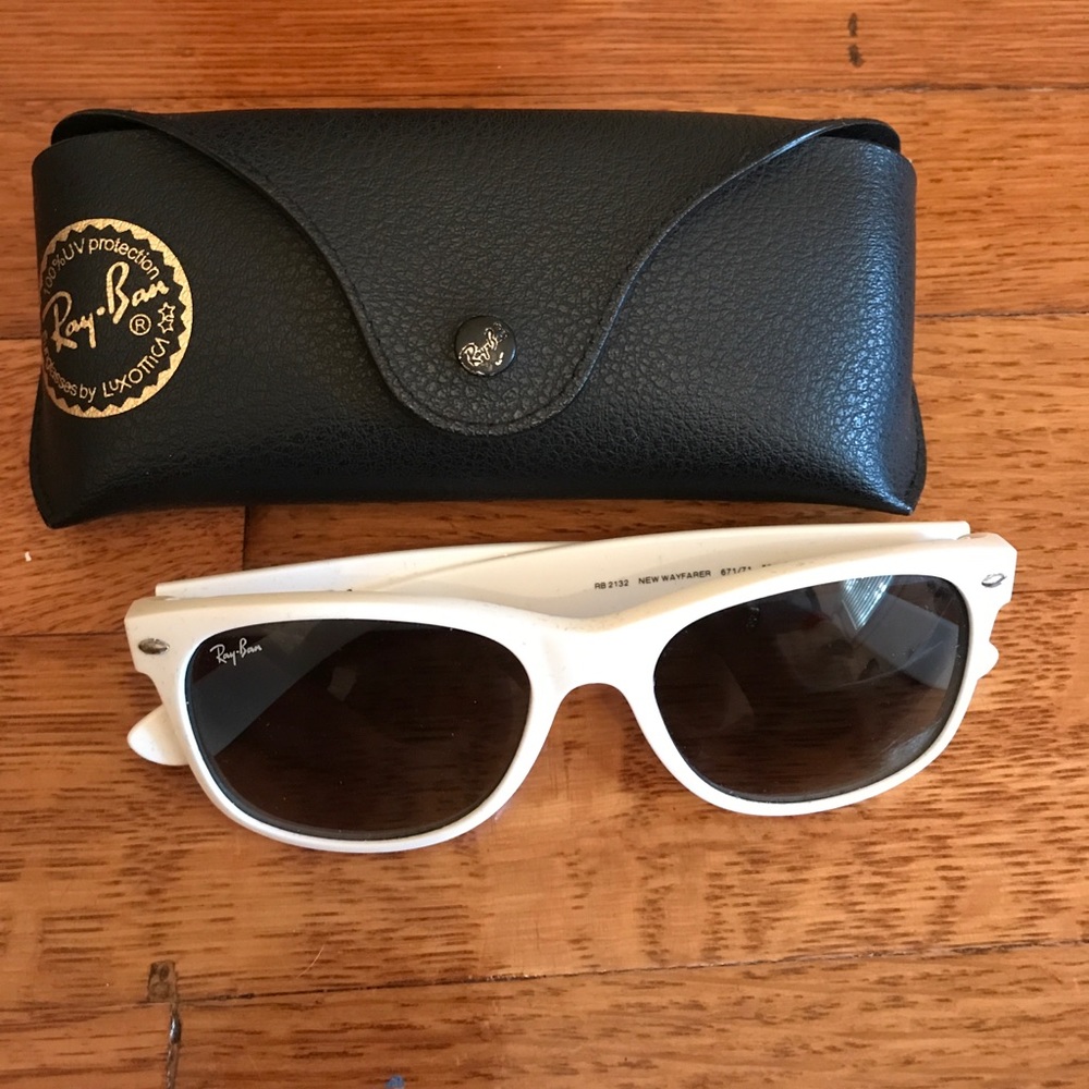White ray bans