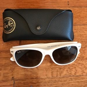 White ray bans