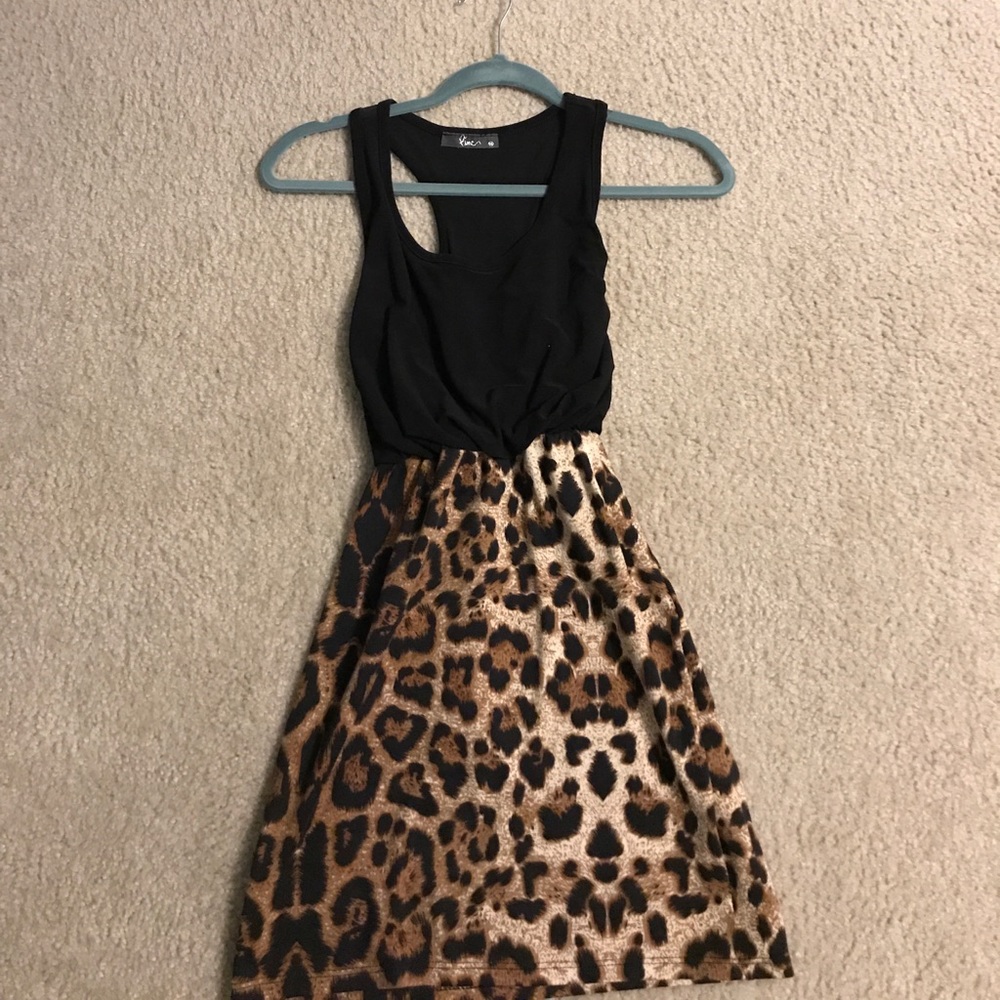 Leopard mini dress