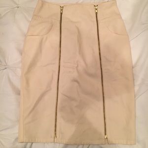 Loeffler Randal Pencil Skirt with zips size 2
