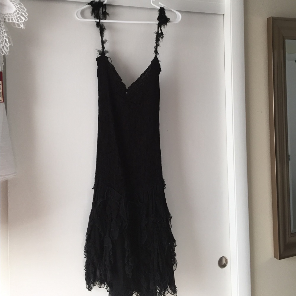 Bebe NWT Black Mariposa dress