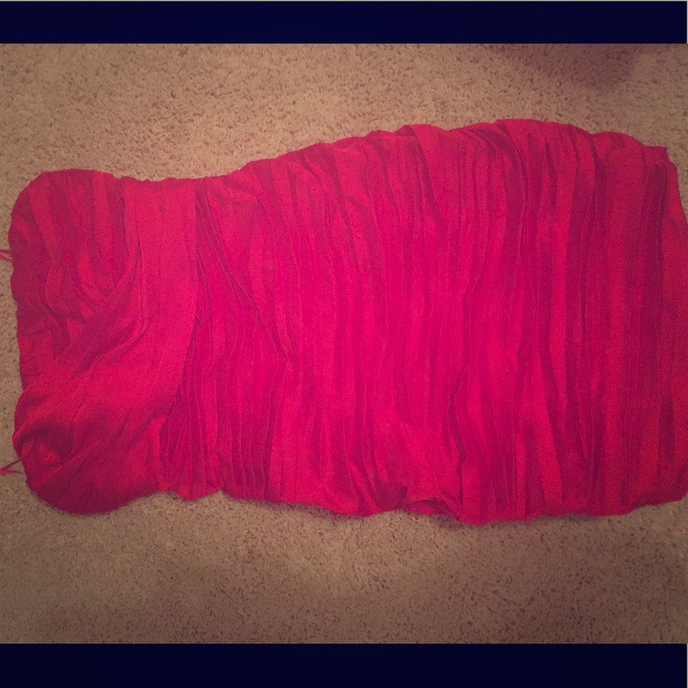 Express strapless red party dress size 0