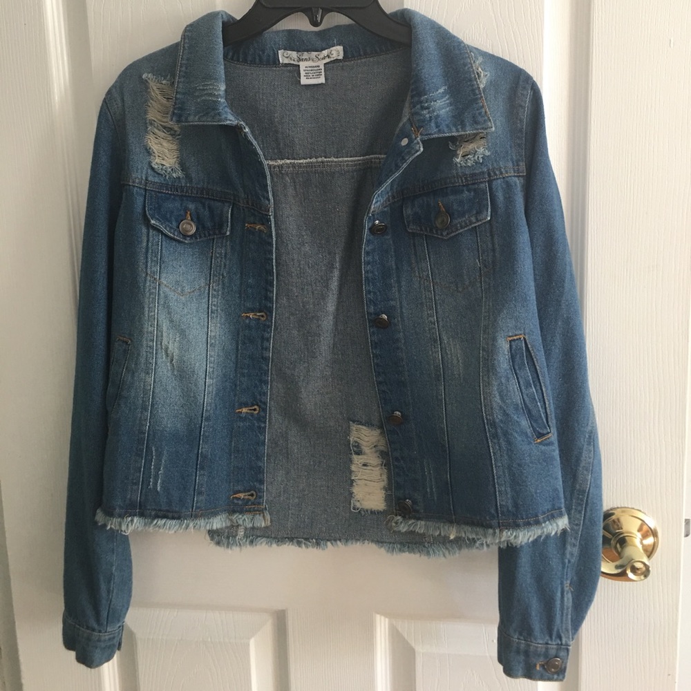 Distressed Denim Jacket
