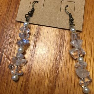 ✨NWT✨ Sea Glass and Pearl Drop Earrings