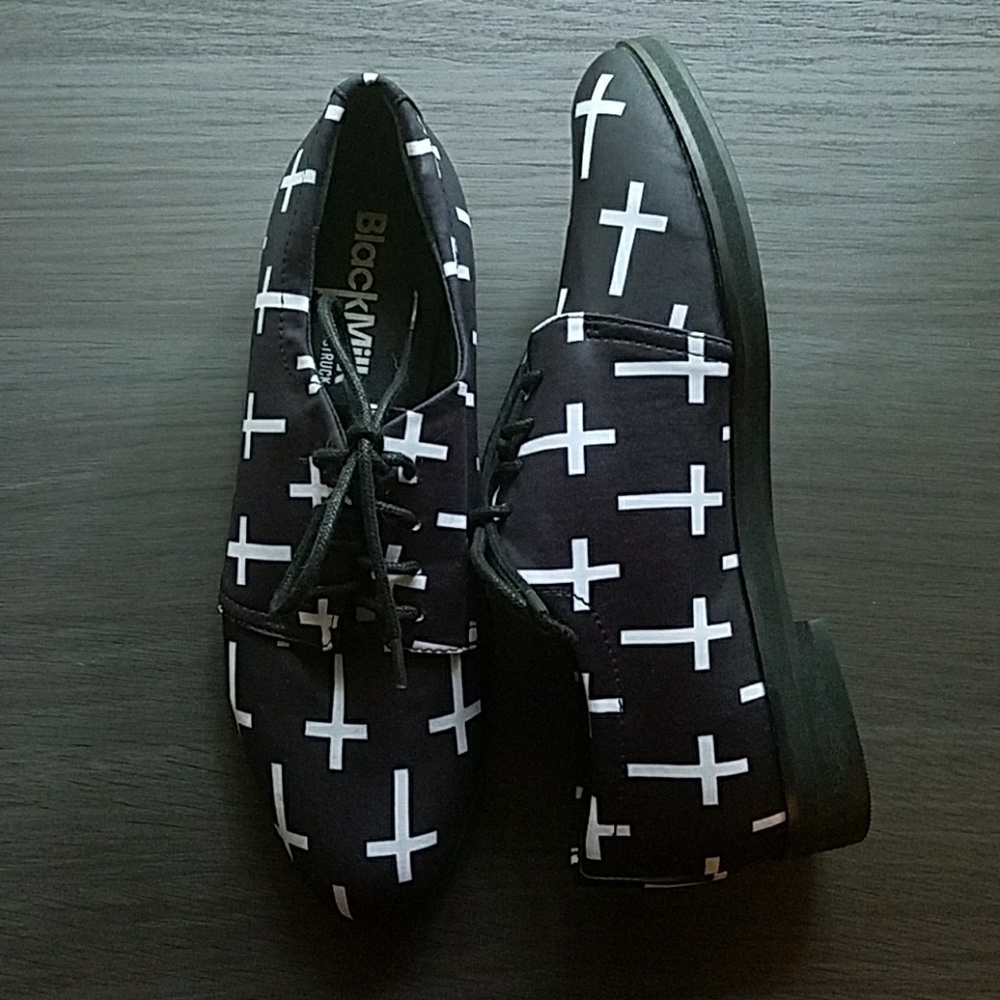 Black milk- the James -cross of St Peter shoes