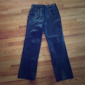 100% leather pants. Worn once.
