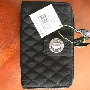 NWT Vera Bradley Black Turn lock Wallet NWT Vera Bradley Black Turn lock Wallet