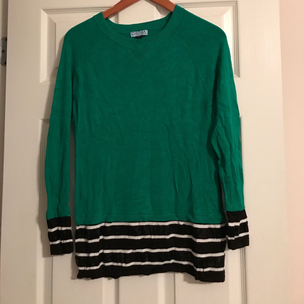 Cynthia Rowley Crew Neck Sweater with Sequins - Picture 1 of 5