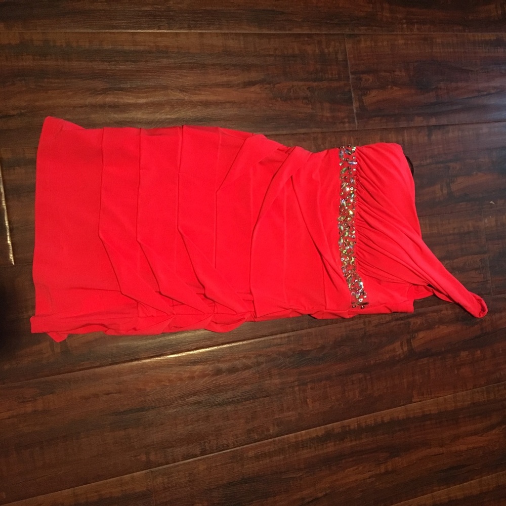 Small cute coral colored poem dress