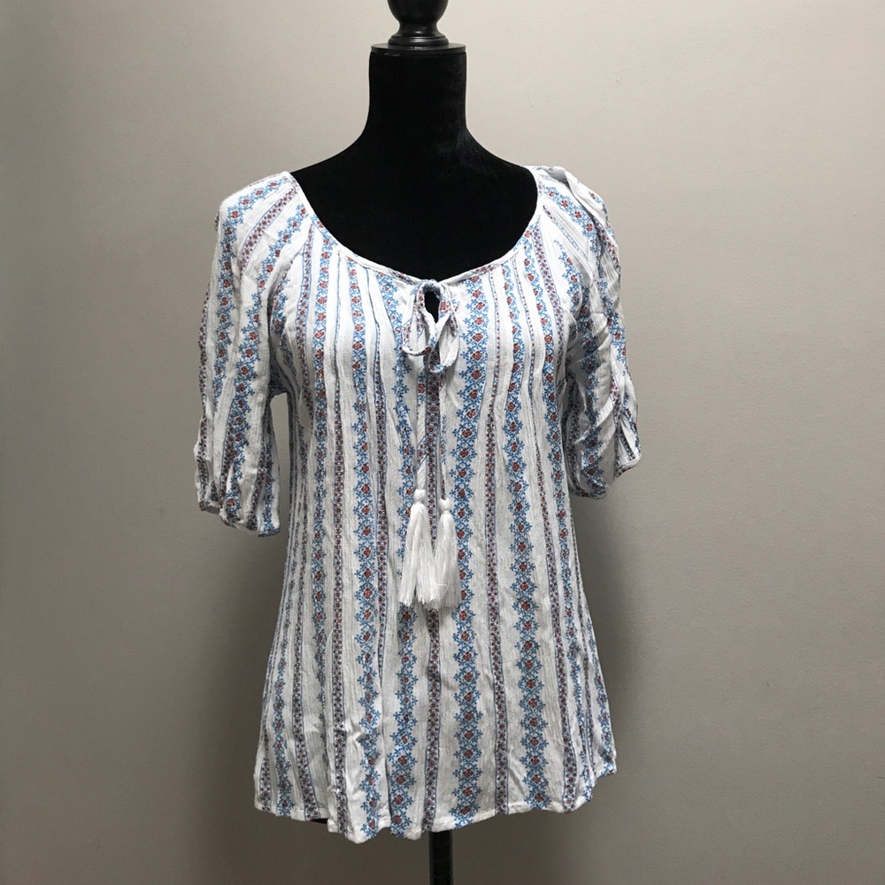 Boho Style Tassel Tie Top