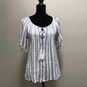Boho Style Tassel Tie Top