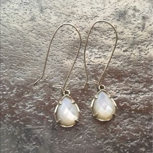 Kendra Scott White Dee Earrings