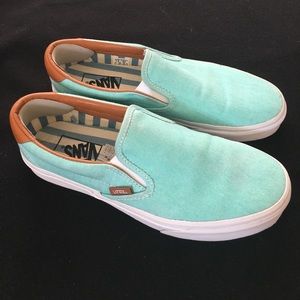 EUC Vans Slip-On Aruba Blue Men's 7.5 Women's 9