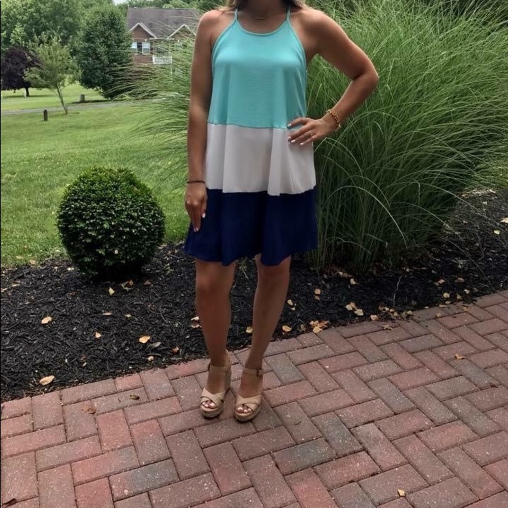 ❗️SALE Super cute color block dresses!
(Lined)