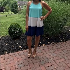 ❗️SALE Super cute color block dresses!
(Lined)