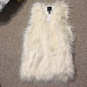 White Fur vest