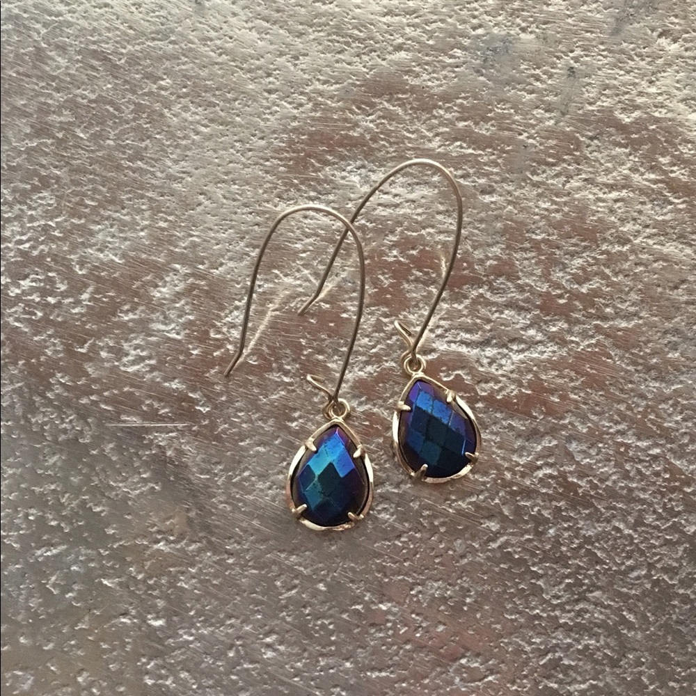 Kendra Scott Dee Cobalt Cat-eye Earrings