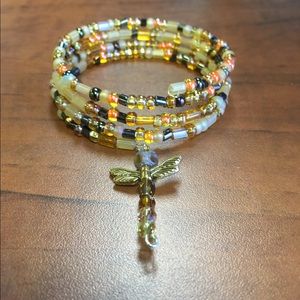 Outlander - Amber Dragonfly Bracelet